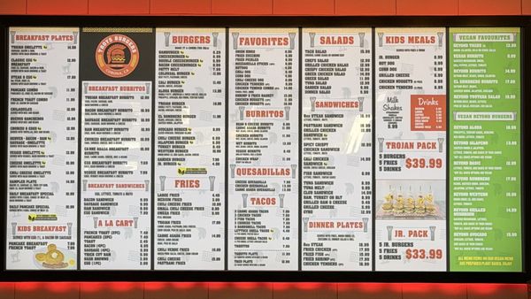 Menu photo 1 Troy's Burgers Corona, CA Menu photo 1 Troy's Burgers Corona, CA