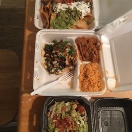 Super Nachos. Taco Al Pastor. Fish Taco.