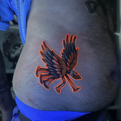 Bloody Point Tattoo - Glow in the dark tattoo