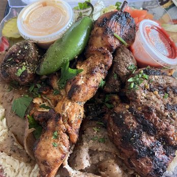 Rumi Kabob - Combination Plate - Food Trucks Near Me - Vallejo, California Rumi Kabob - Combination Plate - Food Trucks Near Me - Vallejo, California
