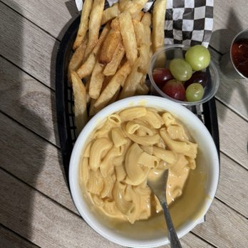 Little Joe’s Farmstead - Kiddos meal, Mac and cheese with fries and fruit - Burgers Near Me - Argyle, Texas Little Joe’s Farmstead - Kiddos meal, Mac and cheese with fries and fruit - Burgers Near Me - Argyle, Texas