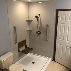 Michigan New Bathroom - Shower Replacement and added Shower Seat