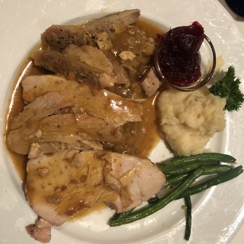 The Iron Gate - Turkey, stuffing, mashed potatoes, green beans and cranberry sauce. - French Near Me - Belmont, California The Iron Gate - Turkey, stuffing, mashed potatoes, green beans and cranberry sauce. - French Near Me - Belmont, California