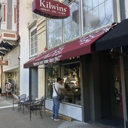 Exterior outside entrance of Kilwins Ice Cream - Chocolate - Fudge - Outside - Hot Springs, Arkansas Exterior outside entrance of Kilwins Ice Cream - Chocolate - Fudge - Outside - Hot Springs, Arkansas