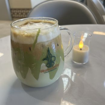 Delah Coffee - Iced pistachio latte - Coffee & Tea Near Me - Dublin, California