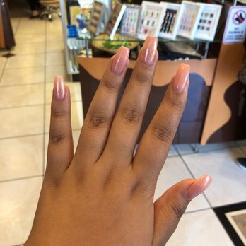 Peridot Nails & Spa - Gel mani w/ fairy dust - Nail Salons Near Me - Monrovia, California Peridot Nails & Spa - Gel mani w/ fairy dust - Nail Salons Near Me - Monrovia, California