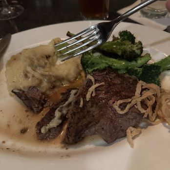 Cooper’s Hawk Winery & Restaurant - Filet Mignon, broccoli, Mary's mashed potatoes, onion straws. - Wine Bars Near Me - Algonquin, Illinois Cooper’s Hawk Winery & Restaurant - Filet Mignon, broccoli, Mary's mashed potatoes, onion straws. - Wine Bars Near Me - Algonquin, Illinois