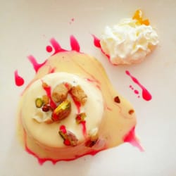 Aangan Indian Restaurant - Pista kulfi to die for.