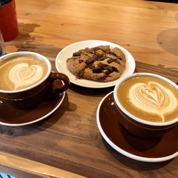 MY Coffee Roastery - Two oat-milk lattes - really rich and creamy with a slight chocolate finish to the espresso. The shop owner's special blend! - Coffee & Tea Near Me - Berkeley, California