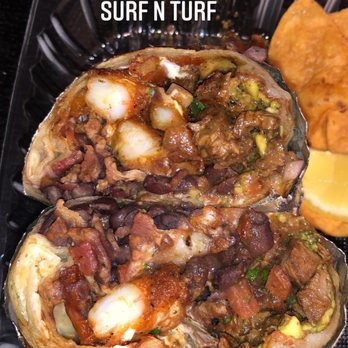 ABVE The Basics - Surf n turf burrito 100/10 (: - New Mexican Cuisine Near Me - San Jose, California