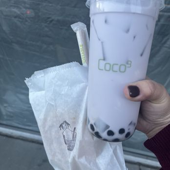 Coco3 - Original Waffle & Coco flavored milk tea (Added coconut meat, coco cubes & boba) - Bubble Tea Near Me - South San Francisco, California Coco3 - Original Waffle & Coco flavored milk tea (Added coconut meat, coco cubes & boba) - Bubble Tea Near Me - South San Francisco, California