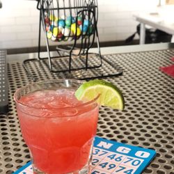 A fun bingo night on Monday with the Brunch Babes, loved this specialty raspberry limeade the bartenders whipped up! So tasty.