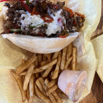 Murphy's Cafe 126 - Cream Cheese Steak with fries and fry sauce - Cheesesteaks Near Me - Riverton, Utah