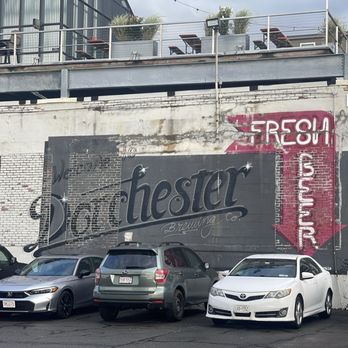Dorchester Brewing - Outdoor parking lot - Breweries Near Me - Boston, Massachusetts