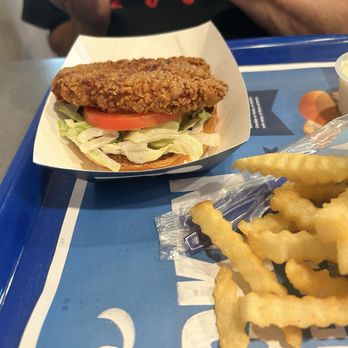 Culver's - Inside spicy chicken-very crisp, medium to light spice. - Burgers Near Me - Birmingham, Alabama