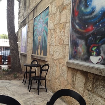 Ost Restaurant - Courtyard on side of building has some cool local artwork - American Near Me - Bandera, Texas Ost Restaurant - Courtyard on side of building has some cool local artwork - American Near Me - Bandera, Texas