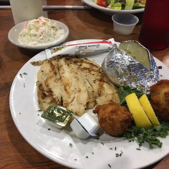 Ship 2 Shore Seafood & Steaks - Half order of Tilapia, with two sides. Baked potato was really good. Really good serving size/price. - Seafood Near Me - Jacksonville, Florida Ship 2 Shore Seafood & Steaks - Half order of Tilapia, with two sides. Baked potato was really good. Really good serving size/price. - Seafood Near Me - Jacksonville, Florida