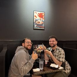 me and aaron!!!  on a roomie date