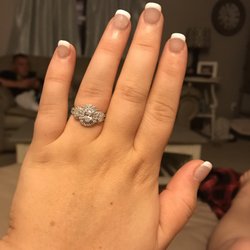 LK Nails Salon - French tip acrylics! Long did such a great job attaching and covering up my very short, chewed fingernails! Very satisfied!