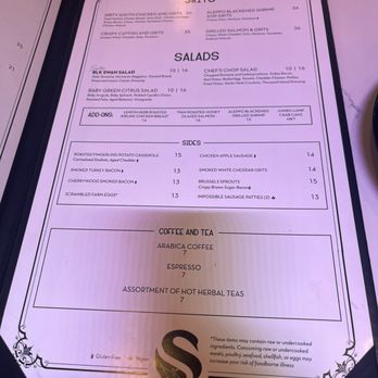 BLK SWAN - Menu - New American Near Me - Baltimore, Maryland
