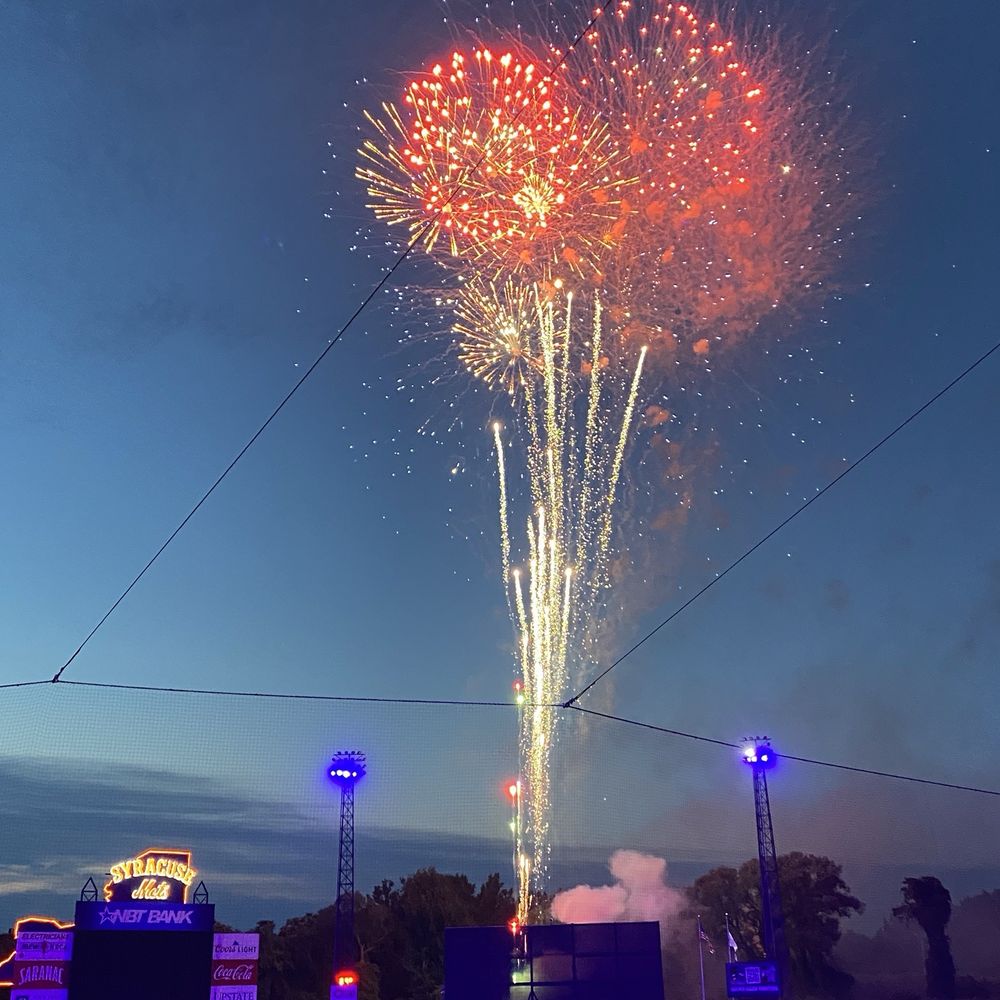 NBT Bank Stadium - Post game fireworks - Stadiums & Arenas Near Me - Syracuse, New York