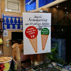 Eiscafé Sommariva - Die Kugeln gibt´s in zwei Grössen.