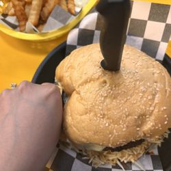 Todo Frito Atl - Classic burger --- be warned these burgers are Huge! At least twice the size of regular burgers!!! Absolute delicious!