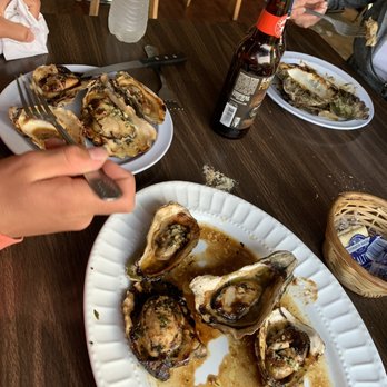 River View Dining - Grilled Oysters with everything on them - Seafood Near Me - South Bend, Washington River View Dining - Grilled Oysters with everything on them - Seafood Near Me - South Bend, Washington