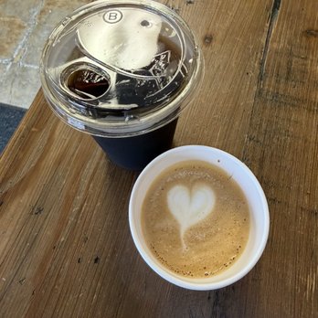 Compass Coffee Roasting - Cold brew and a cappuccino - Coffee & Tea Near Me - Vancouver, Washington