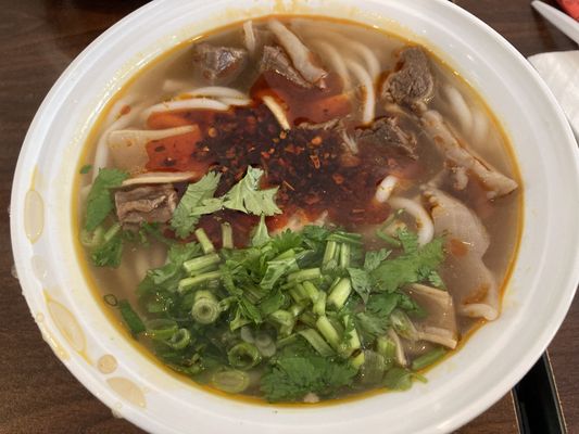 贵州苗家粉面 ( Xi Jiang Qian Hu) Beef Noodle Soup by null