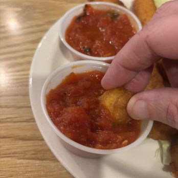 Brick Oven Pizza - Mozzarella stick sauce. Thick and chunky. - Pizza Near Me - Ashland, Virginia