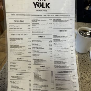 The Yolk Brunch House - Menu - Diners Near Me - St. Clair Shores, Michigan The Yolk Brunch House - Menu - Diners Near Me - St. Clair Shores, Michigan