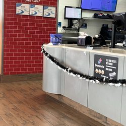 Domino's Pizza - No dirt, crumbs or anything.