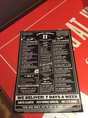 Menu photo 4 Jimmy John's Santa Clarita, CA