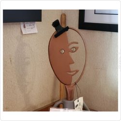 Pinecrest Fine Arts Gallery - This little guy was so cute! I especially liked how he created a shadow on the wall!