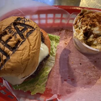 MEAT Eatery And Taproom - Nancy Pants Burger and Smoked Sweet Potato salad - Burgers Near Me - Islamorada, Florida MEAT Eatery And Taproom - Nancy Pants Burger and Smoked Sweet Potato salad - Burgers Near Me - Islamorada, Florida