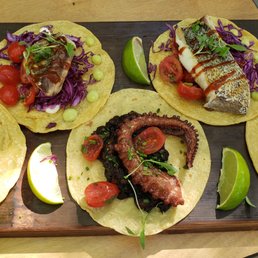 loved the octopus and sea bass tacos
