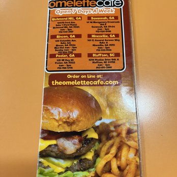 Omelette Cafe - Breakfast & Brunch Near Me - Richmond Hill, Georgia