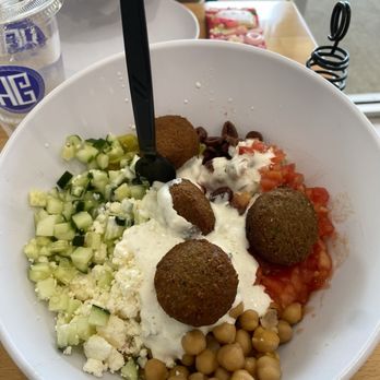 The Hungry Greek - greek bowl w falafel added - Greek Near Me - Lutz, Florida The Hungry Greek - greek bowl w falafel added - Greek Near Me - Lutz, Florida