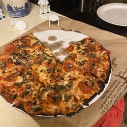 Monical's Pizza - Burnt really