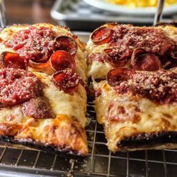 313 Pizza Bar - Double Pepperoni Pizza at The 313 Pizza Bar Lake Orion