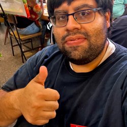 Brotique 505 - Me with my Cabrón name tag pin on