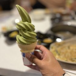 Spring Shabu-Shabu - Green tea soft serve