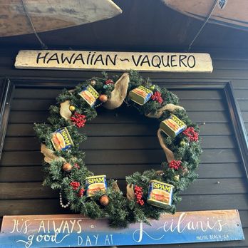Leilani's Cafe - Spam wreath. Merry Christmas - Breakfast & Brunch Near Me - San Diego, California