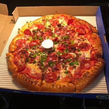 B.C. Pizza - Large pepperoni,green peppers,onion and beef pizza - Italian Near Me - Gaylord, Michigan