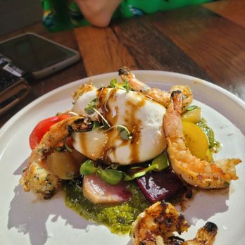 The Ranch - Buratta salad with shrimp - Steakhouses Near Me - Irving, Texas The Ranch - Buratta salad with shrimp - Steakhouses Near Me - Irving, Texas
