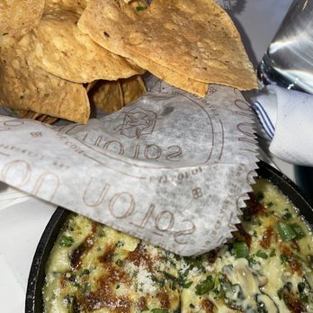 SoLou - Spinach and Artichoke dip - New American Near Me - Baton Rouge, Louisiana SoLou - Spinach and Artichoke dip - New American Near Me - Baton Rouge, Louisiana