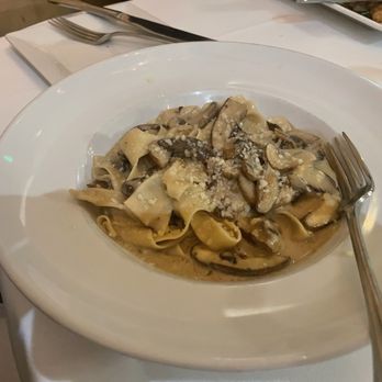 Zola Ristorante - Papardelle Tartuffata.  Paroardelle pasta w/ mushrooms, Truffle Oil, and cream sauce - Italian Near Me - randolph, New Jersey