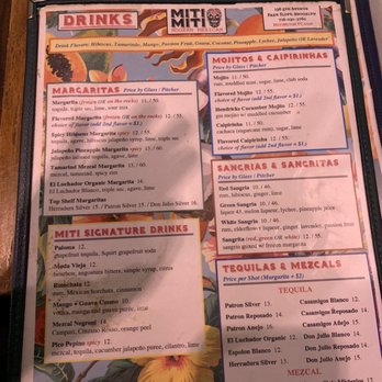 Miti Miti - Menu - Latin American Near Me - Brooklyn, New York Miti Miti - Menu - Latin American Near Me - Brooklyn, New York