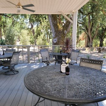 Pasolivo Ranch - Outdoor patio space. - Olive Oil Near Me - Paso Robles, California